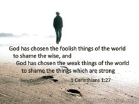 1 Corinthians 1:27